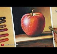Image result for Realistic Apple Drawing Easy Oil Pastels