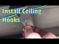 Image result for How to Install Ceiling Hooks