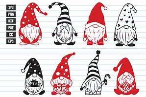 Image result for Girl Christmas Gnomes SVG