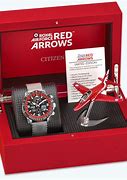 Image result for Citizen Red Arrows Watch in Circular Box