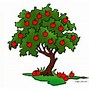 Image result for Green Apple Tree Cartoon