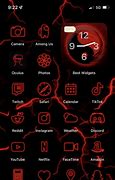 Image result for Red and Black Home Screen
