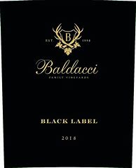 Image result for Baldacci Family Cabernet Sauvignon Black Label