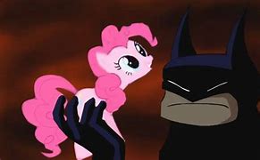 Image result for Batman Eating Pinkie Pie