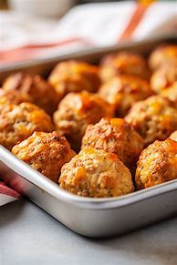 Image result for Cream Cheese Sausage Balls