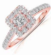 Image result for Rose Gold Halo Diamond Ring