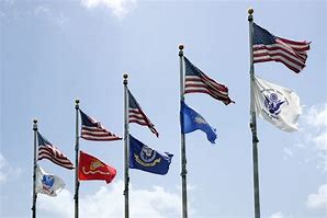 Image result for American Flag above Army Flag
