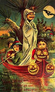 Image result for Bizarre Vintage Halloween Postcards