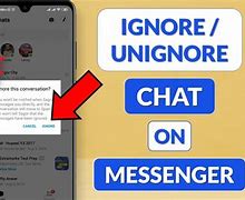 Image result for What Does Ignore Messenger Means
