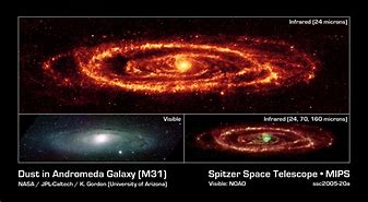 Image result for Andromeda Galaxy Infrared