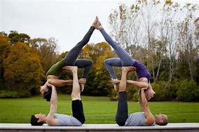 Image result for 4 Person Yoga Poses