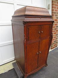 Image result for Antique Phonograph Cabinet