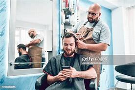 Image result for Guy with Phone Haircut