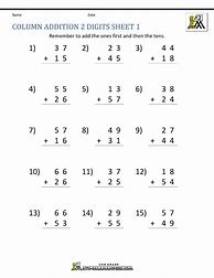 Image result for 2nd Grade Double-Digit Math Worksheets