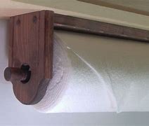 Image result for Wooden Paper Towel Holder Under Cabinet