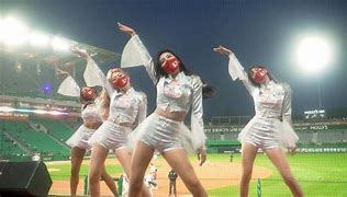 Image result for South Korean Baseball Cheerleaders