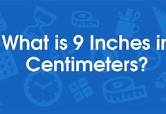 Image result for Nine Inches in Cm