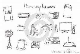 Image result for Household Appliances Sketches