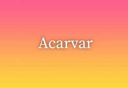 Image result for acarvar