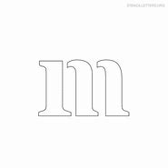 Image result for Block Letter M Stencil Printable