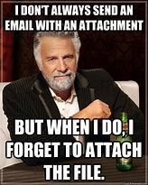 Image result for Mail Attachment Meme