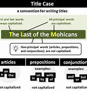 Image result for When to Use Title Case