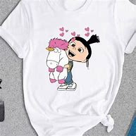 Image result for Despicable Me Agnes and Unicorn Adult Shirt