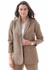 Image result for Plus Size Women's Wool Blazers
