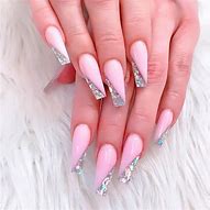 Image result for Grey and Teal Nails Coffin