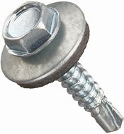 Image result for Hex Washer Head Screw Plated Steel