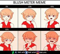 Image result for Blush Meter Meme