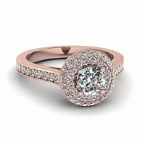 Image result for Rose Gold Round Diamonds Ring