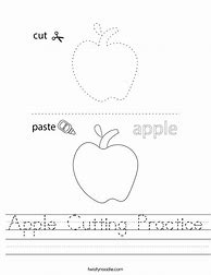 Image result for Apple Cutting Worksheet