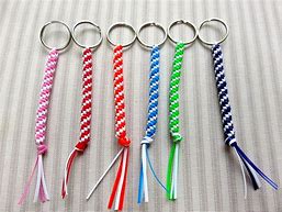 Image result for Plastic Strings Craft Keychain