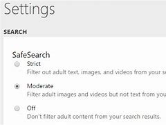 Image result for Bing Safe Search Filter