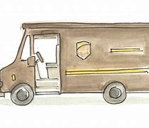 Image result for UPS Delivery Truck Cartoon