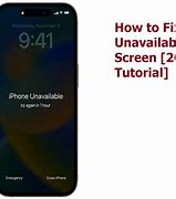 Image result for How to Fix iPhone Unavailable Screen