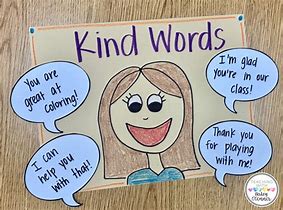 Image result for Kind Words Sign Kids