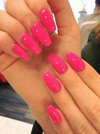 Image result for Coffin Bright Pink Nails