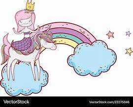 Image result for Unicorn with Rainbow and Mermaid No Background