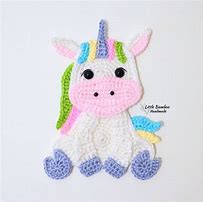 Image result for Unicorn Applique Crochet Pattern
