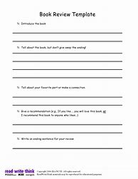 Image result for Book Chapter Review Template