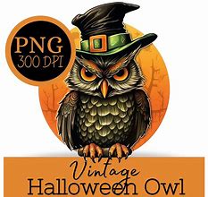 Image result for Vintage Halloween Owl Clip Art