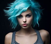 Image result for Cyan Hair