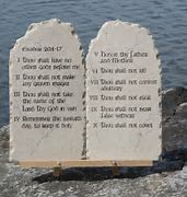 Image result for 10 Commandments Stone Tablets