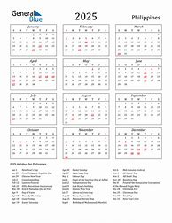 Image result for Philippines 2025 Calendar Printable PDF with Holidays per Month