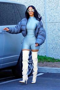 Image result for Kim Kardashian Winter Style
