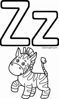 Image result for Letter ZZ Coloring Page