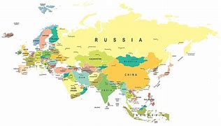 Image result for Map Showing Europe and Asia