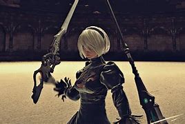 Image result for 2B From Nier GIF
